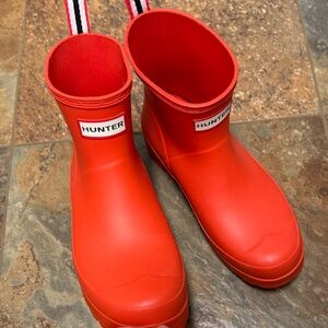 Hunter Bold Red Waterproof Boots